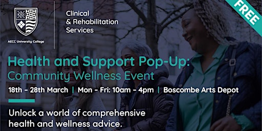 Image principale de AECC Health & Support Pop-up - Community Wellness Event