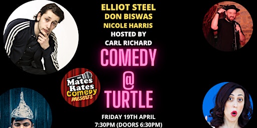 Image principale de Comedy at Turtle with Headliner Elliot Steel
