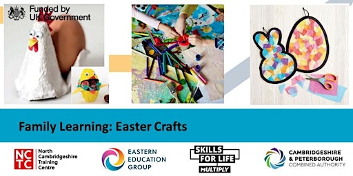 Family Learning- Easter crafts 4-7 Collage Suncatcher and Easter Chicken primary image