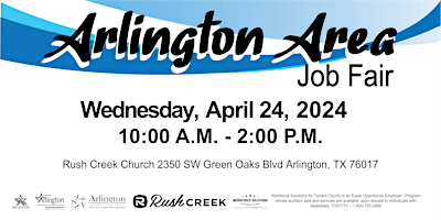 Hauptbild für 2024  Arlington Area Job Fair
