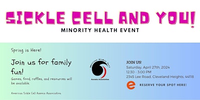 Primaire afbeelding van Sickle Cell and You: Minority Health Event