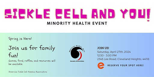 Primaire afbeelding van Sickle Cell and You: Minority Health Event