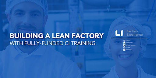 Imagem principal do evento Building a Lean Factory with fully-funded CI training - Webinar