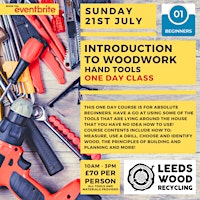 Imagem principal do evento Introduction to Woodwork - Hand Tools Level 1