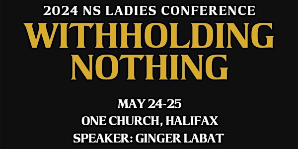 Nova Scotia Ladies Conference 2024