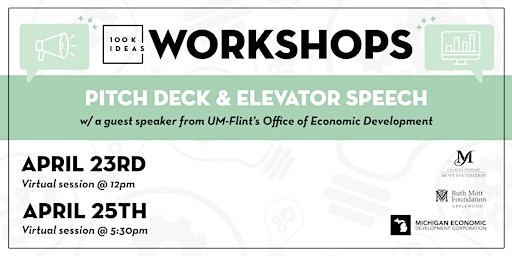 Image principale de Pitch Deck & Elevator Speech Workshop