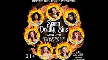 Primaire afbeelding van Bette’s Burlesque Presents: The Seven Deadly Sins