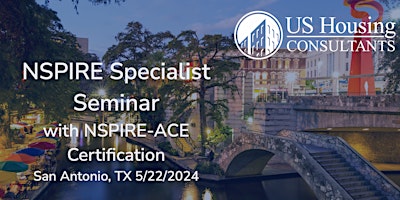 Immagine principale di NSPIRE Specialist Seminar w/ACE Certification - San Antonio, TX - 5/22/2024 