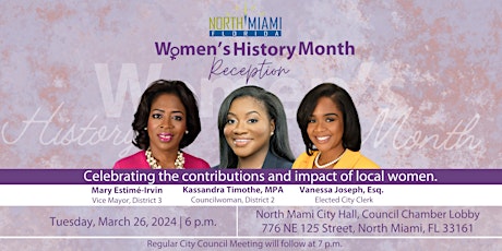 Imagen principal de Women's History Month Reception