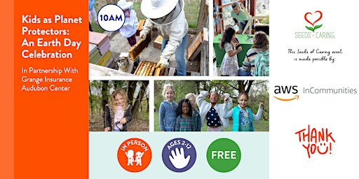 Imagem principal do evento In Person: Kids as Planet Protectors: An Earth Day Celebration @ 10am