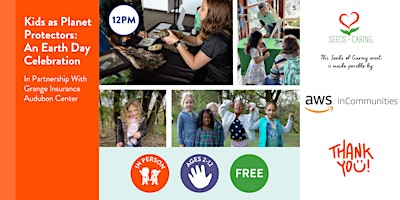 Imagem principal do evento In Person: Kids as Planet Protectors: An Earth Day Celebration @ 12pm