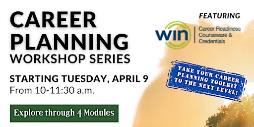 Career Planning Workshop Series featuring WIN Learning primary image