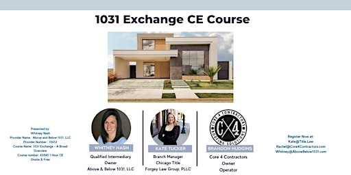 Imagen principal de 1031 Exchange CE Course