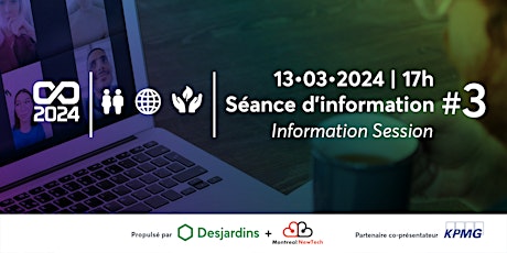 Hauptbild für Coopérathon 2024 • Séance d'information en ligne / Online Info Session #3