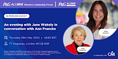 Imagem principal do evento An evening with Jane Wakely in conversation with Ann Francke