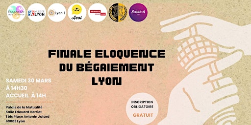 Hauptbild für Finale de l'éloquence du bégaiement - Lyon