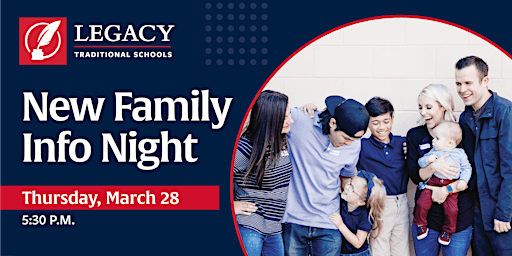Primaire afbeelding van New Family Info Night at Legacy - Avondale