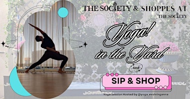 Primaire afbeelding van April Yoga in the Yard + Sip and Shop