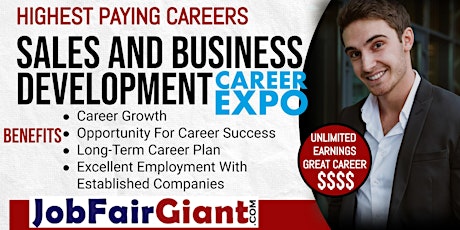 Detroit Sales and Business Development Job Career Expo 2024