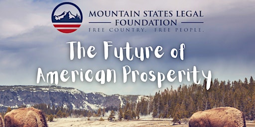 Imagem principal do evento The Future of American Prosperity