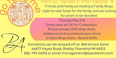 Hauptbild für #TYtanium Bingo Night Fundraiser - Prizes, Marcos Pizza, and more!