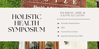 Primaire afbeelding van Holistic Health Symposium