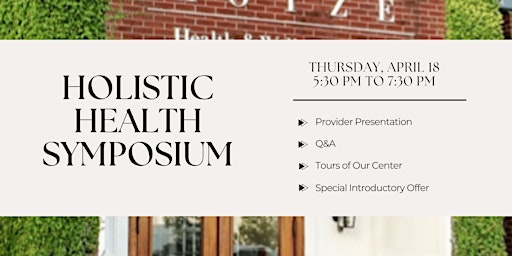 Hauptbild für Holistic Health Symposium