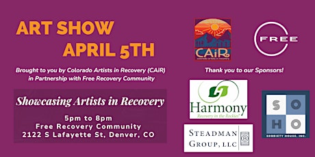 CAiR Art Show - Friday, April 5th