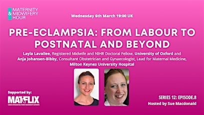 Pre-eclampsia: From labour to postnatal and beyond primary image