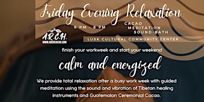 Primaire afbeelding van Friday evening relaxation: Meditation with Ceremonial Cacao and Sound-bath