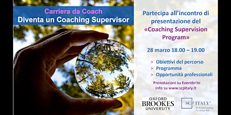 DIVENTA UN COACHING SUPERVISOR