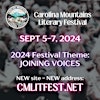 Logótipo de Carolina Mountains Literary Festival