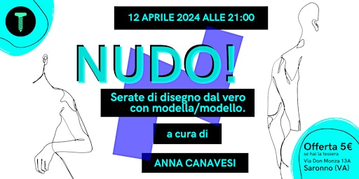 Imagem principal do evento NUDO! - Serate di disegno dal vero con modella/modello APRILE