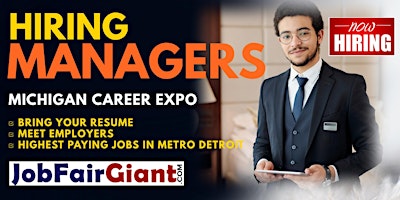 Imagem principal do evento Detroit Management Jobs Career Expo 2024