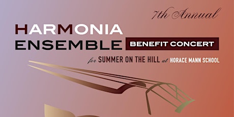 HarMonia Ensemble Concert to benefit Summer on the Hill (7th Annual)