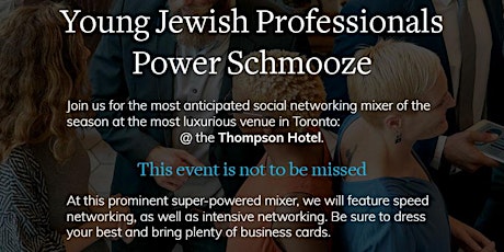 Power Networking Mixer for Young Jewish Professionals in Toronto