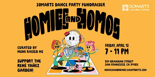 Imagem principal do evento HOMIES & HOMOS: SOMArts Dance Party Fundraiser