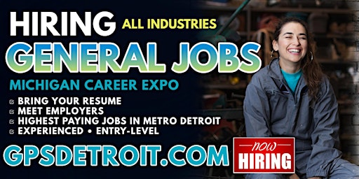 Primaire afbeelding van Detroit Entry-Level Jobs Career Expo 2024