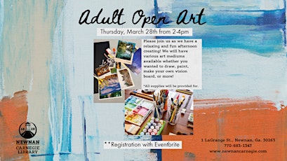 Adult Open Art/Craft Day primary image