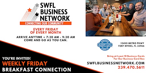 Imagem principal de SWFL Business Network | Weekly Friday Breakfast Connection