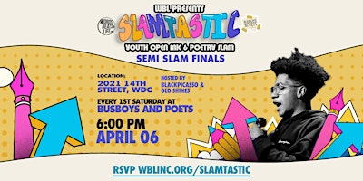Imagem principal de Slamtastic Semi-Finals | Host: Glo Shines and BlackPicasso