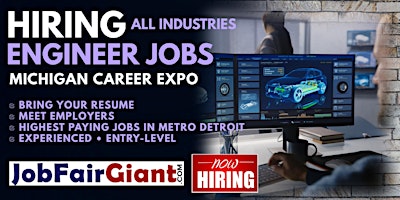 Image principale de Detroit Engineering and Technical Jobs Career Expo 2024
