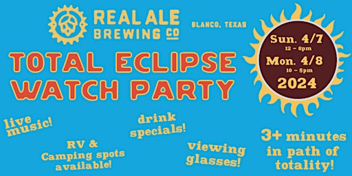 Primaire afbeelding van Real Ale Eclipse Watch Party!