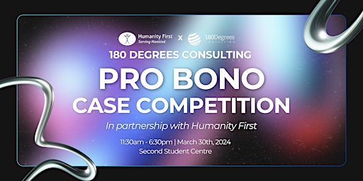Primaire afbeelding van 180 Degrees Consulting  Pro Bono Case Competition