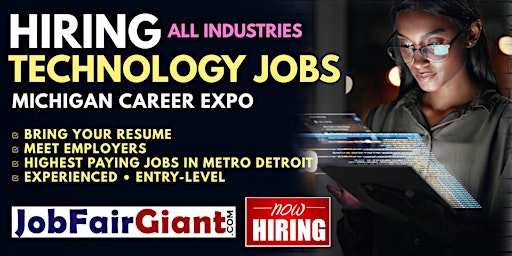 Imagem principal de Detroit Information Technology Jobs Career Expo 2024