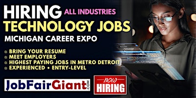 Imagen principal de Detroit Information Technology Jobs Career Expo 2024