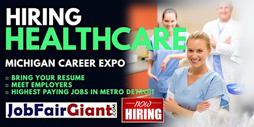 Imagem principal do evento Detroit Nursing and Rehabilitation Jobs Career Expo 2024