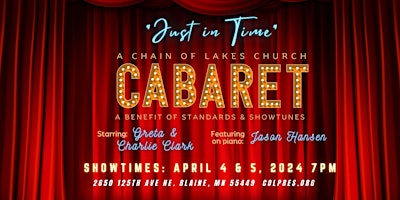 Imagem principal do evento Just in Time: a cabaret of standards & showtunes