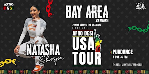 Primaire afbeelding van Natasha Sherpa (Afro Desi)Bay Area Bollywood Dance Workshop March 23 2024