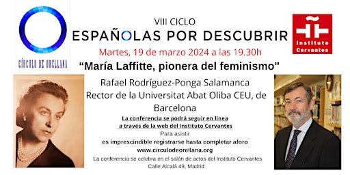 Image principale de MARIA LAFFITTE PIONERA DEL FEMINISMO INTELECTUAL